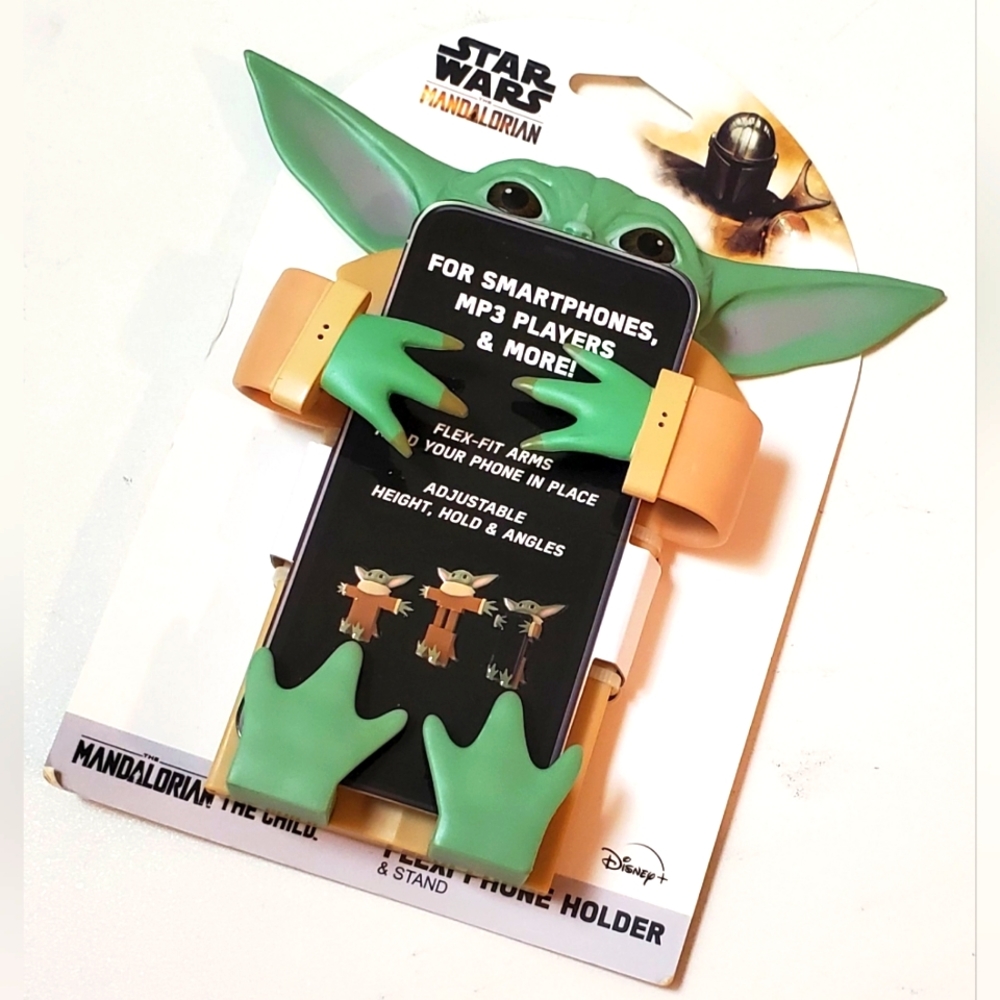 Disney Star Wars The Mandalorian Baby Yoda Flexi Phone Holder and Stand